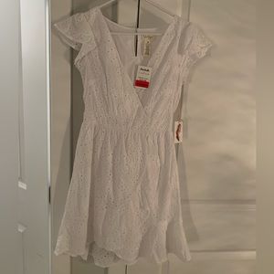 White floral dress